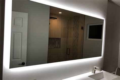 Ibmirror Modern Lighted Bathroom Mirror Backlit Bathroom Mirror
