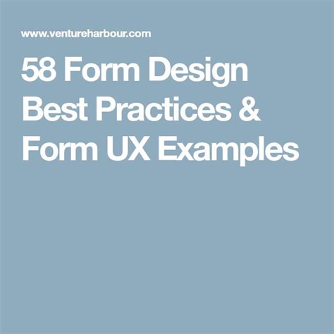 It is not a hidden fact now, creating the html forms involves a number of recommendable practices. 58 Form Design Best Practices & Form UX Examples | Form ...
