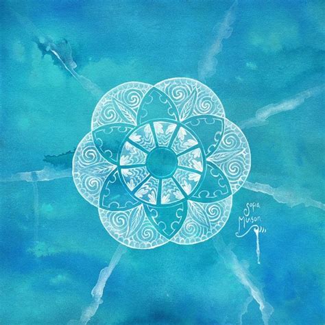 Ocean Mandala Sofia Minson Oil Painting New Zealand Artwork
