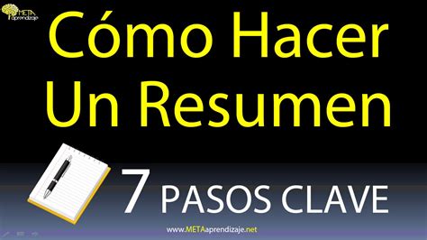 Résumé, to resume negotiations, able to resume, parties to resume, resume work. Técnicas de estudio: El RESUMEN. ( 7 CLAVES Hacer ...