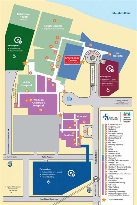 Baptist Hospital Miami Campus Map