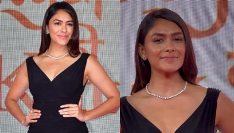 Lust Stories Actress Mrunal Thakur Exudes Radiance In A Racy Thigh High Slit Black Gown