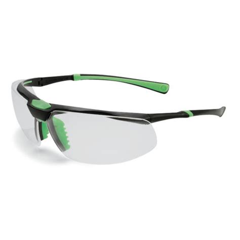 Safety Glasses 5x3 Colourless Black Green Safety Glasses 5x3 Black Green Clear Anti