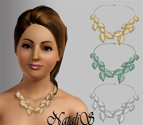 The Sims Resource Natalis Leaf Necklace