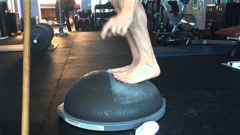 Foot Strengthening Exercises For Running And Agility With The Bosu Elite Youtube Bosu Ball