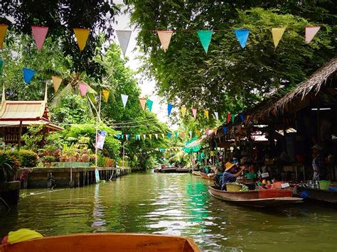 Visiting Taling Chan Floating Market In Bangkok Trailing Rachel