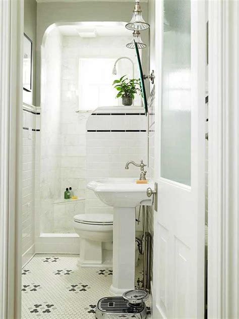 Totally renovated bathroom with shower cabin and bathtub,light cream coloured tiles on floor and wall. 30 Small and Functional Bathroom Design Ideas For Cozy Homes