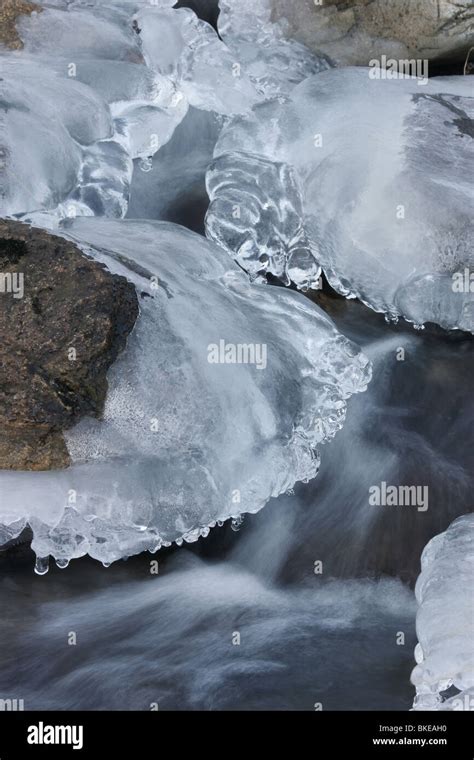 Icy Stream Highlands Scotland Stock Photo Alamy