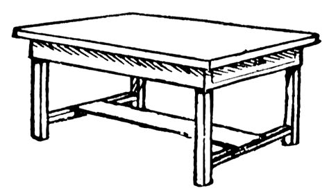 Table Outline Clipart Best