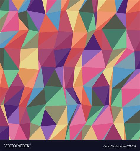 Colorful Triangle Geometric Pattern Royalty Free Vector