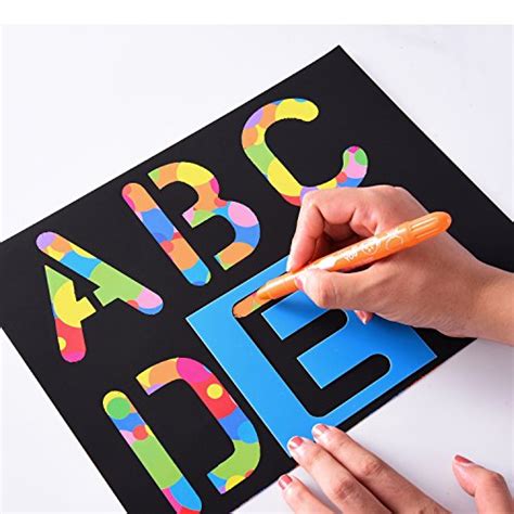 26 Pieces Plastic Letter Stencil Alphabet Stencils Set For Painting
