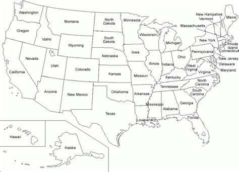 States I Ve Visited Map Printable Map