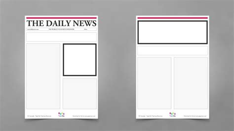 Blank Newspaper Template For Word The Best Template Example