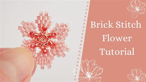 Brick Stitch Flower Beadweaving Tutorial How To Make A