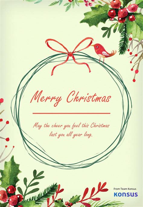 Free Christmas Card Templates For Word