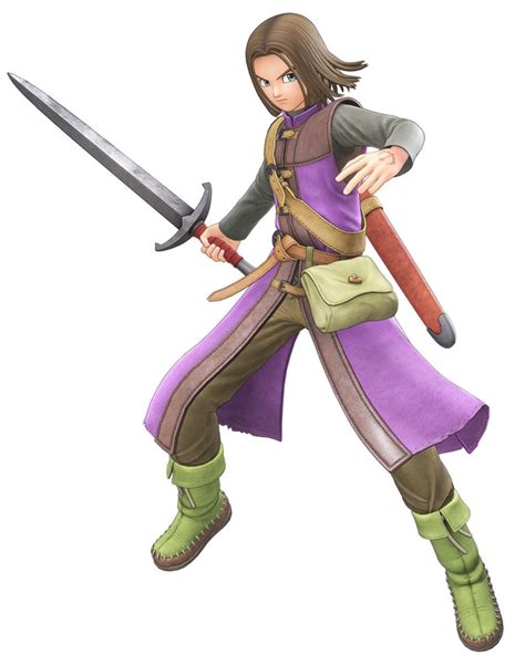 Hero Combat Pose From Dragon Quest Xi Echoes Of An Elusive Age Art