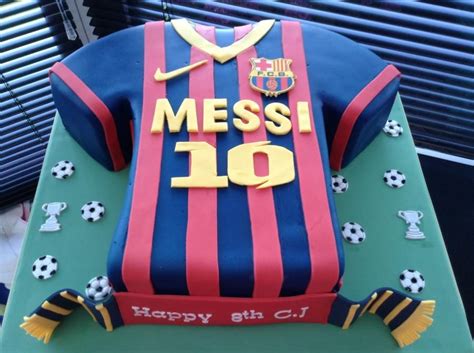 Barcelona Messi 10 Shirt Cake By Cake D Licious Messi Birthday