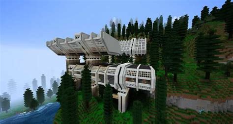Modded Mc Base Minecraft Plans Minecraft Architecture Minecraft Modern