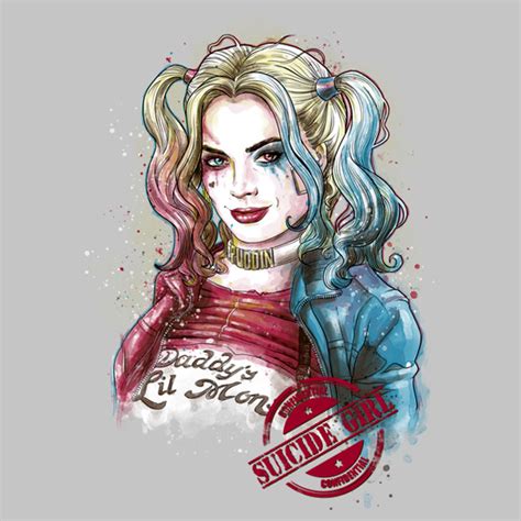 Harley Quinn Suicide Girl T Shirt
