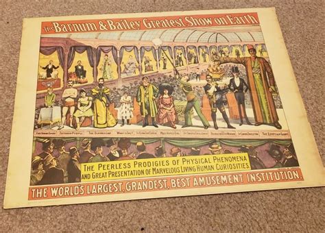 THE BARNUM BAILEY GREATEST SHOW ON EARTH Circus World Museum Poster