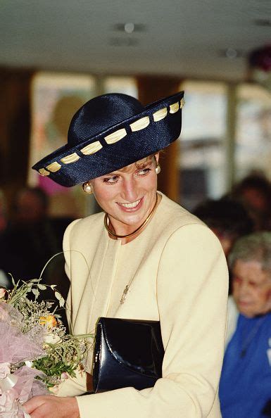 Princess Diana Giving A Speech During A Visit To Present New Colours