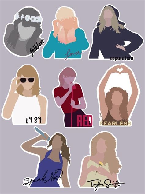 here is my completed taylor swift era sticker collection ☺️ taylorswift taylor swift drawing