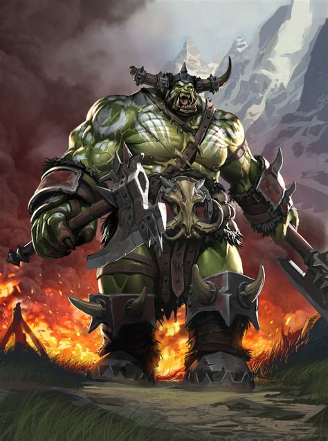 Artstation Orcs Legion Of Thunder Paul Mafayon Warcraft Art