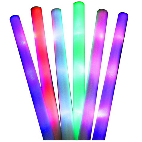 Bulk Colorful Led Glow Sticks Rgb Led Glow Foam Stick Cheer Tube Dark