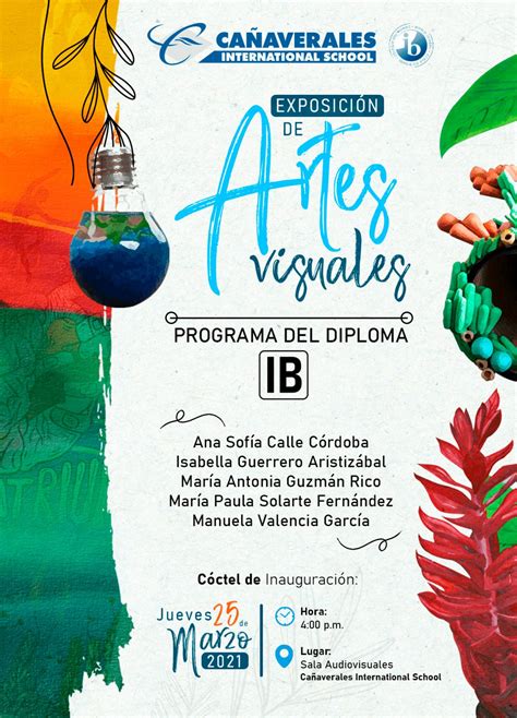 Afiche Exposicion Artes Visuales 1 Cañaverales International School