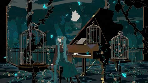 1106954 Illustration Anime Butterfly Blue Katana Screenshot