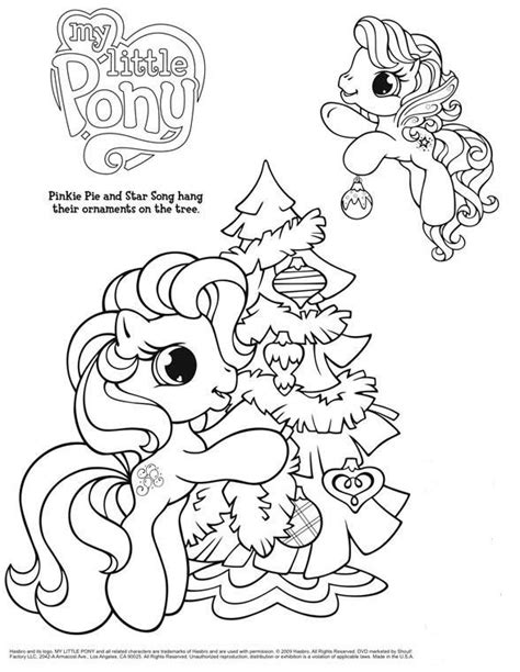 Twinkle Wish My Little Pony Navidad Para Colorear Árbol