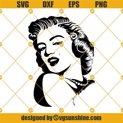 Marilyn Monroe SVG PNG DXF EPS Marilyn Monroe Silhouette Cricut