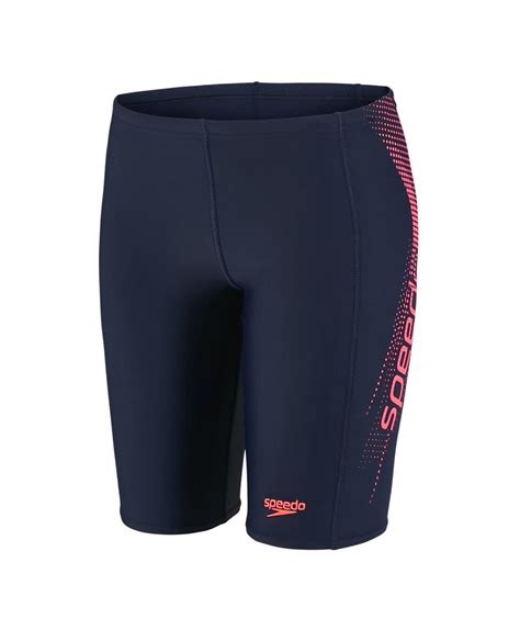 Speedo Boys Logo Panel Jammers Swim Shorts Navy Run Charlie