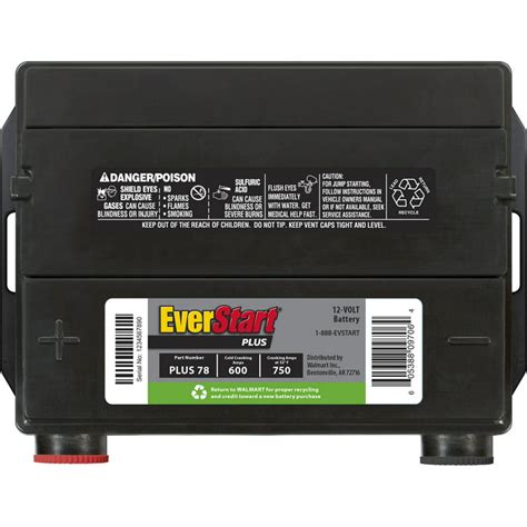 Everstart Plus Lead Acid Automotive Battery Group Size 96r 56 Off
