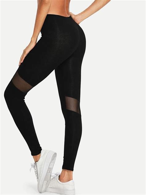 sheer mesh panel legging mesh panel leggings panel leggings affordable leggings