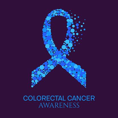 Colon cancer is often asymptomatic in the early stage, especially if the tumor is higher up in the colon. Colon Cancer Ribbon Poster Stock Illustration - Download ...