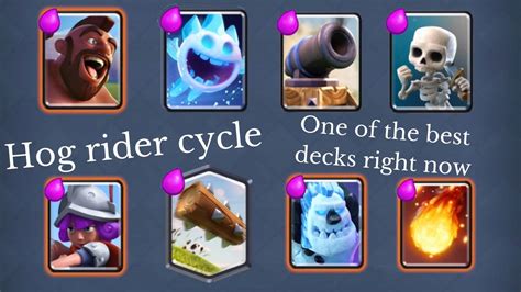 Clash Royale Hog Rider Cycle One Of The Best Decks Right Now Youtube