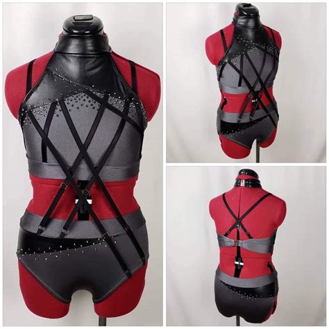 friend requested a “badass pole costume with lots of straps” and this is what i came up with