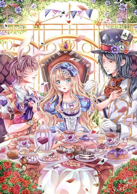 Tea Party By Reikyourin On Deviantart Alice Anime Alice In