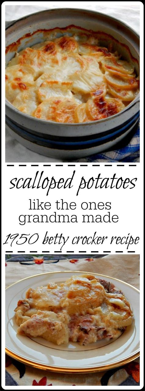 Scalloped potatoes mix, water, skinless chicken breasts. Scalloped Potatoes, like the ones your Grandma made ...