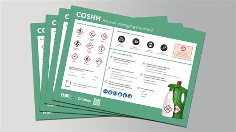 A Control Of Substances Hazardous To Health Coshh Posters Pack Of