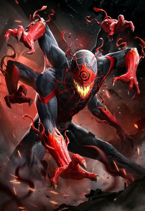 Doppelganger Miles Morales Symbiotes Marvel Marvel Superhero Posters