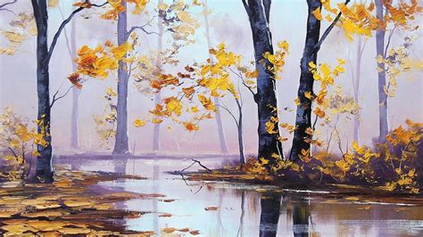 Autumnsceneryoilpainting Realistic Oil Painting Large Oil Painting