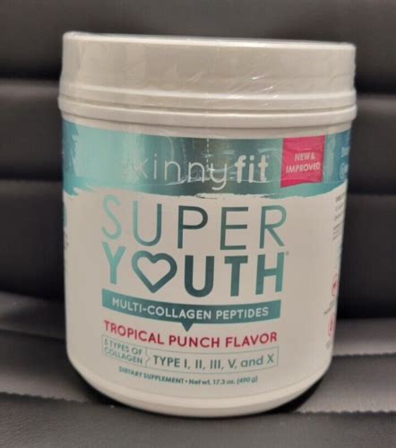 Skinnyfit Super Youth Multi Collagen Peptides Tropical Punch Flavor Free Shippin Ebay
