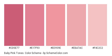 Baby Pink Color Scheme Color Palette Pink Pink Tone Pink Color