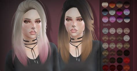 Sims 4 Ccs The Best Leahlillith Pretty Thoughts Hair
