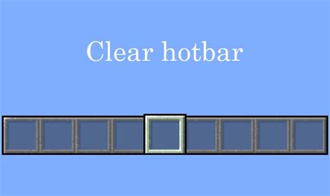 Clear Hotbar Minecraft Texture Pack