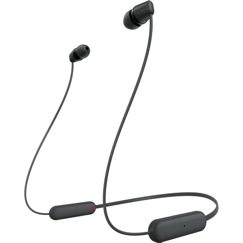 Sony Wi C100 Wireless In Ear Headphones Black Wic100b Bandh