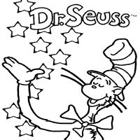 Seuss gifted us adorable children's books like the green eggs and ham, if i ran the zoo, horton hears a who!, the cat in the hat, how the grinch stole christmas!, etc. Dr. Seuss' Cat and Stars » Coloring Pages » Surfnetkids