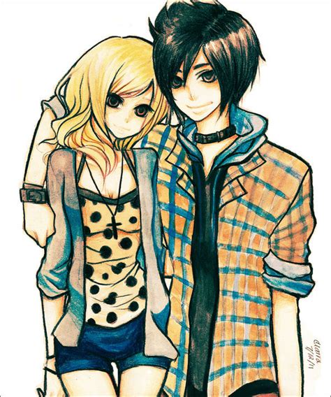 Adorable Couple Cute Drawing Emo Image 453648 On